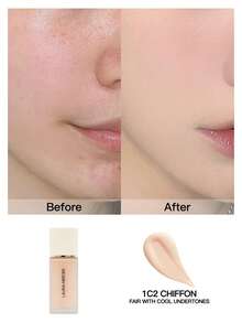 Laura Mercier REAL 无瑕轻盈持久粉底液 1C2 雪纺色 / 1N2 香草色 / 0W1 缎光色 / 0N1 丝绸色 30毫升 - 30ml-#1C2 - 查看 2