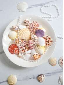 150g Natural Mixed Seashell Filler, White Tropical Seashells, DIY Craft Seashells, Beach Wedding Decor, Coastal Boho Decor, Seashell Decor