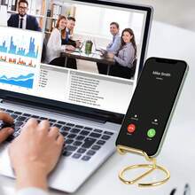 Adjustable Metal Alloy Phone Stand, Portable Extendable Phone Holder For Summer Vacation, Travel, Outdoor Video Recording, Live Streaming, Minimalist Design, Suitable For Living Room, Bedroom, Desk, Office - Multicolor - View 5