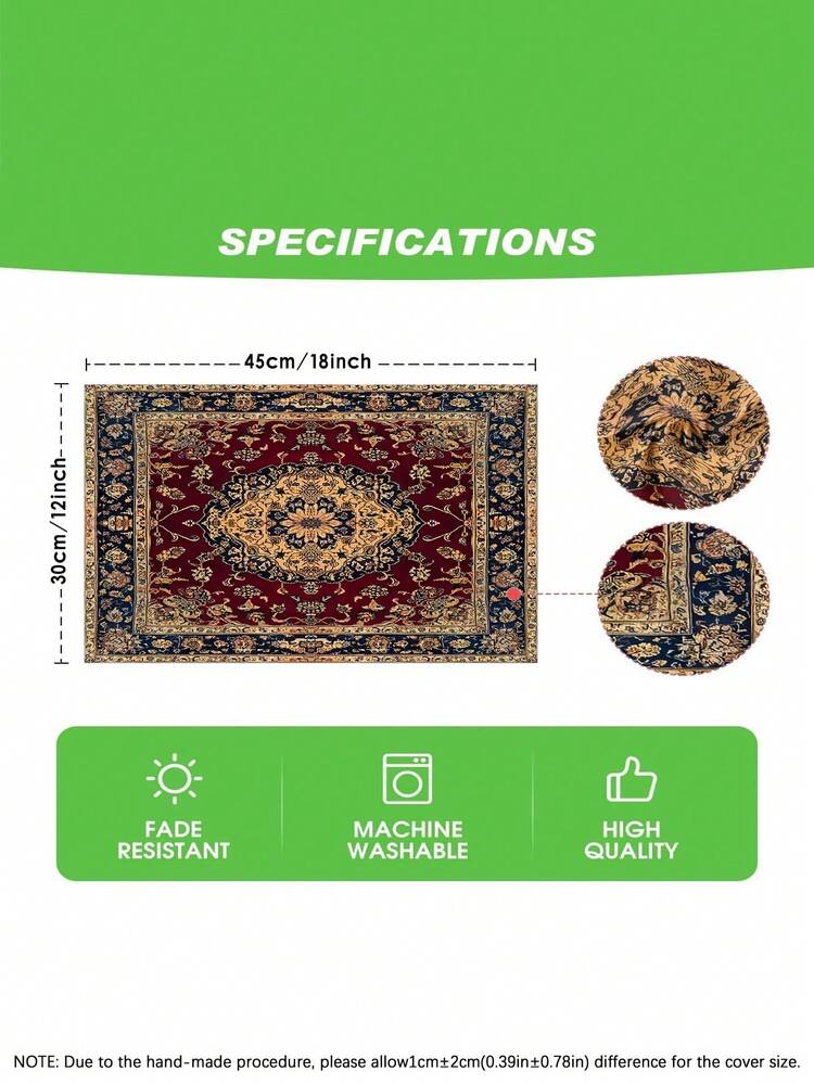 1/4/5/6/7 pièces Style bohème, Set de décoration Ramadan, Set de décoration Eid, Texture en lin confortable, Sets de table, Maniques, Housses de coussin - Multicolore - Voir 8