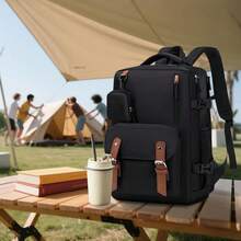 Carry On Backpack,Lightweight Travel Backpack | Computer Bookbag For School Work Women Men Girls Boys College Airplane - Black Brown - View 10