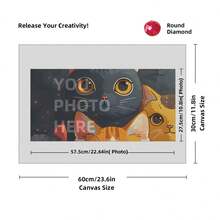 [5D Diamond Painting]Custom Diamond Art Painting Kits For Adults, DIY Personalized Diamond Art Photo Customized Your Own Photos, Painting By Diamond Pictures Kits For Home Decor (For Family),Custom 5D Full Diamond Art Painting Craft - Multicolor - View 27