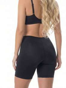 Bermuda Shorts Second Skin Petticoat Short Second Skin Half Leg - 黑色 - 查看 2