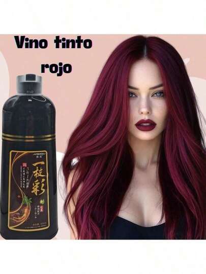 Champú De Tinte Shampoo Para Cabello Gris, Champú Semipermanente Para Color De Cabello Para Mujeres y Hombres, Ingredientes A Base De Hierbas, 3 En 1 Cobertura 100% De Canas, Dura 30 Días, 500 Ml/sin Amoníaco/ingredientes Herbales Naturales.Shampoo Coreano Tinte Instantáneo Cubre Cana Shampoo Jengibre Tinte Cubre la Raiz instantaneo varios colores