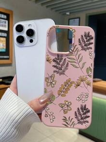 3 件套简约花卉蝴蝶图案手机壳，黑色、米色、粉色，奢华仿皮材质，兼容 和 Galaxy - 彩色 - 查看 9