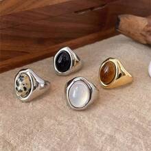 Anillo abierto unisex de diseño elegante y suave de nicho de alta gama, personalizado y de moda - anillo - Ver 4