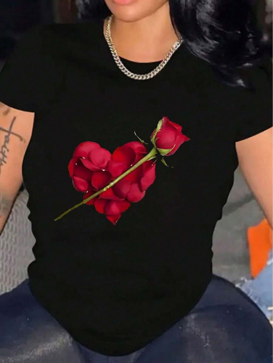 Women T-Shirts - Black - View 1