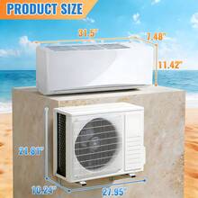 WANAI 12000BTU MINI Split Air Conditioner, 17 SEER2  115V Inverter System,  Covers Up To 750 SQ.FT. Complete Installation Kit Included - 查看 3