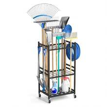 Garage Tool Storage Racks - الأسود - مشاهدة 2