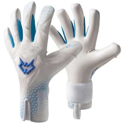 Guantes de portero profesionales WVVOU sin protección de dedos, guantes de portero de fútbol transpirables, guantes de portero de alto rendimiento con 4 piezas de palma de látex pegajoso de 3 mm