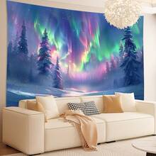 Sunset Mountain Scenery Tapestry - Wall Decor, Suitable For Living Room, Bedroom, Office. Anti-Wrinkle, Soft Texture - Multicolor - View 1