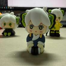 5cm Cute Cartoon Black Cat Resin Figurine Ornament, DIY Gift For Valentine's Day - Multicolor - View 9