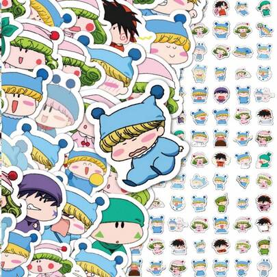 80pcs/Set Cute Cartoon Meow Meow Series Stickers, Self-Adhesive Non-Sticky Stickers, Fun & Adorable Stickers For Office Supplies, Creative Desk Drawer Sealing Stickers
