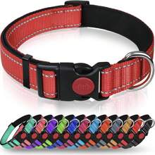 High Strength Nylon Dog Collar - Reflective Nylon Dog Collar, Suitable For Small To Large Dogs Anti-Pull Training Collar - Gentle Control, Durable, Valentine's Day Pet Gift