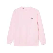 Adidas Spring & Autumn Men's Minimalist Small Logo Comfortable Casual Pullover Sweatshirt JX7234 - Clear Pink - View 1