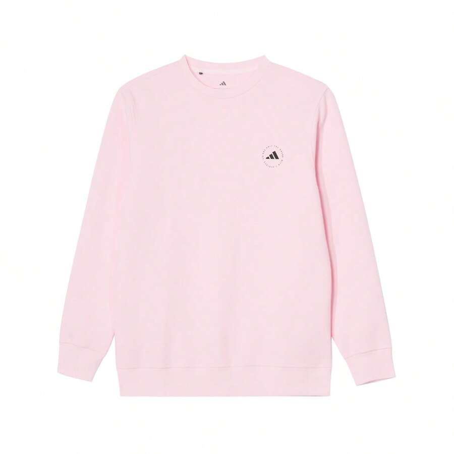 Adidas Spring & Autumn Men's Minimalist Small Logo Comfortable Casual Pullover Sweatshirt JX7234 - Clear Pink - View 1