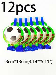 24/12/6件装足球啦啦队新奇吹气派对礼品 - 彩色 - 查看 8
