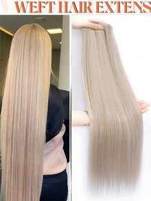 合成直发马尾接发,钩针编织合成Yaki直发全头接发 - 彩色 - 查看 29