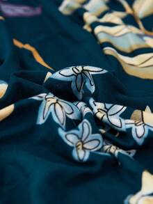 1pc Floral Pattern Sofa Cover, Dust-Proof And Dirt-Resistant, Elastic One-Piece Full Coverage Sofa Protector, Living Room Home Decor, Fits 1/2/3/4 Seater Sofa, All Season, Machine Washable, Pillow Cover Not Included - Multicolor - View 3