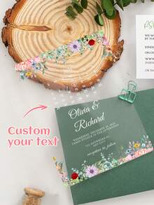 定制亚克力婚礼邀请函:永生花日期、亚克力婚礼邀请函、托斯卡纳风格婚礼邀请函、磨砂婚礼邀请函、满天星亚克力婚礼邀请函:优雅简约设计。情人节婚礼配饰、个性化新娘礼物、定制礼物、婚礼亚克力婚礼邀请函、定制亚克力婚礼邀请函、永恒之爱 - 彩色 - 查看 5