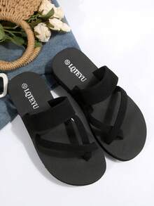 Dép xăng đan quai mảnh cho nữ, dép đi biển đế dày thời trang mùa hè, dép đi biển đế dày chống trượt, dép xăng đan cao gót đế xuồng quai chữ T, thích hợp cho hoạt động ngoài trời, bãi biển, đám cưới - Màu đá đính ngẫu nhiên - Mũi giày màu đen - Xem 8
