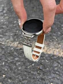 1条真皮表带，兼容三星Galaxy Watch 7、Galaxy Watch 5、Galaxy Watch 6、Galaxy Watch 4，尺寸：40mm、42mm、43mm、44mm、45mm、46mm、47mm、20mm、22mm，金色