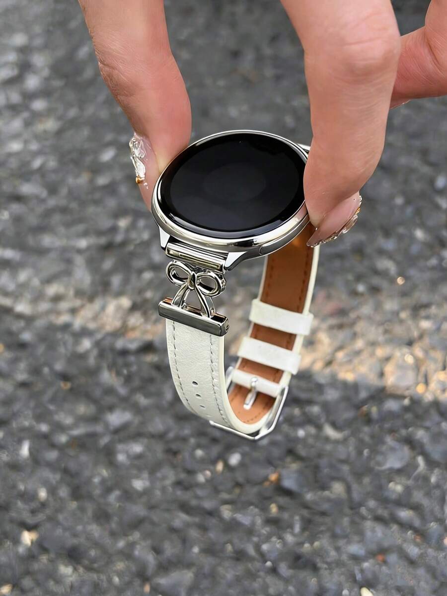 1条真皮表带，兼容三星Galaxy Watch 7、Galaxy Watch 5、Galaxy Watch 6、Galaxy Watch 4，尺寸：40mm、42mm、43mm、44mm、45mm、46mm、47mm、20mm、22mm，金色