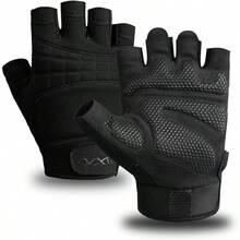 VWX Anti - Slip Gel Workout Gloves Men And Women - With Sweat - Wicking Fabric Gym, Weight Lifting, Cycling, Weightlifting, Exercise, Climbing - Large - View 2