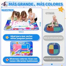 Tendencia100cm 23pzs Alfombra Grande De Dibujo Con Agua Niño JuguetesCalidad premium - 1 - Ver 5