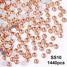 SS6 2MM-SS30 6.4MM, 7 Sizes, Non-Hot Fix, Adhesive Round Flat Bottom Glass Crystal Rhinestones, Multi-Color Crystal Gemstone Jewelry Beads DIY Glass Stone Diamond Design Accessories, Glitter Nail Art Stickers Decoration, Suitable For Phone Cases, Clothes, Bags, Shoes, Crafts - Multicolor - View 39