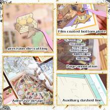 12pcs Modern Architectural DIY House Stickers, Landscape Stickers, Scene Stickers (Includes 12 Scene Cards + 12 Elements + 3 Effect Sheets), 3D Miniature House Diorama Stickers, DIY Scrapbooking Stickers, Handbook Stickers, Christmas, Halloween, Thanksgiving Party Gifts, Multiple Sizes Available - Multicolor - View 9