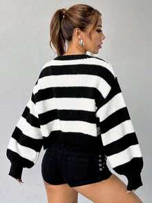 Comfortable Short Cardigan, Perfect For Mild Spring And Autumn Seasons, Fits Well For Daily Leisure, Casual Meetups And Quick Trips, Delivers Cozy Wearing Feeling, Easy To Match With Different Pants Or Skirts For A Tidy Everyday Style. - màu đen - Xem 4