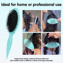 2025新款卷发造型梳,男女通用,轻松打造卷发造型,减少毛躁和断裂,干湿两用 - Candybrush - 彩色 - 查看 8