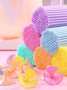 50 peças/pacote Palitos de Balão Macaron Multicoloridos, Várias Cores Disponíveis, Hastes de Suporte para Balões de Cor Macaron, Suportes de Balão, Palitos de Balão, Hastes de Balão, Suportes de Balão Portáteis, Hastes de Suporte de Balão - Multicolorido - Visão 5