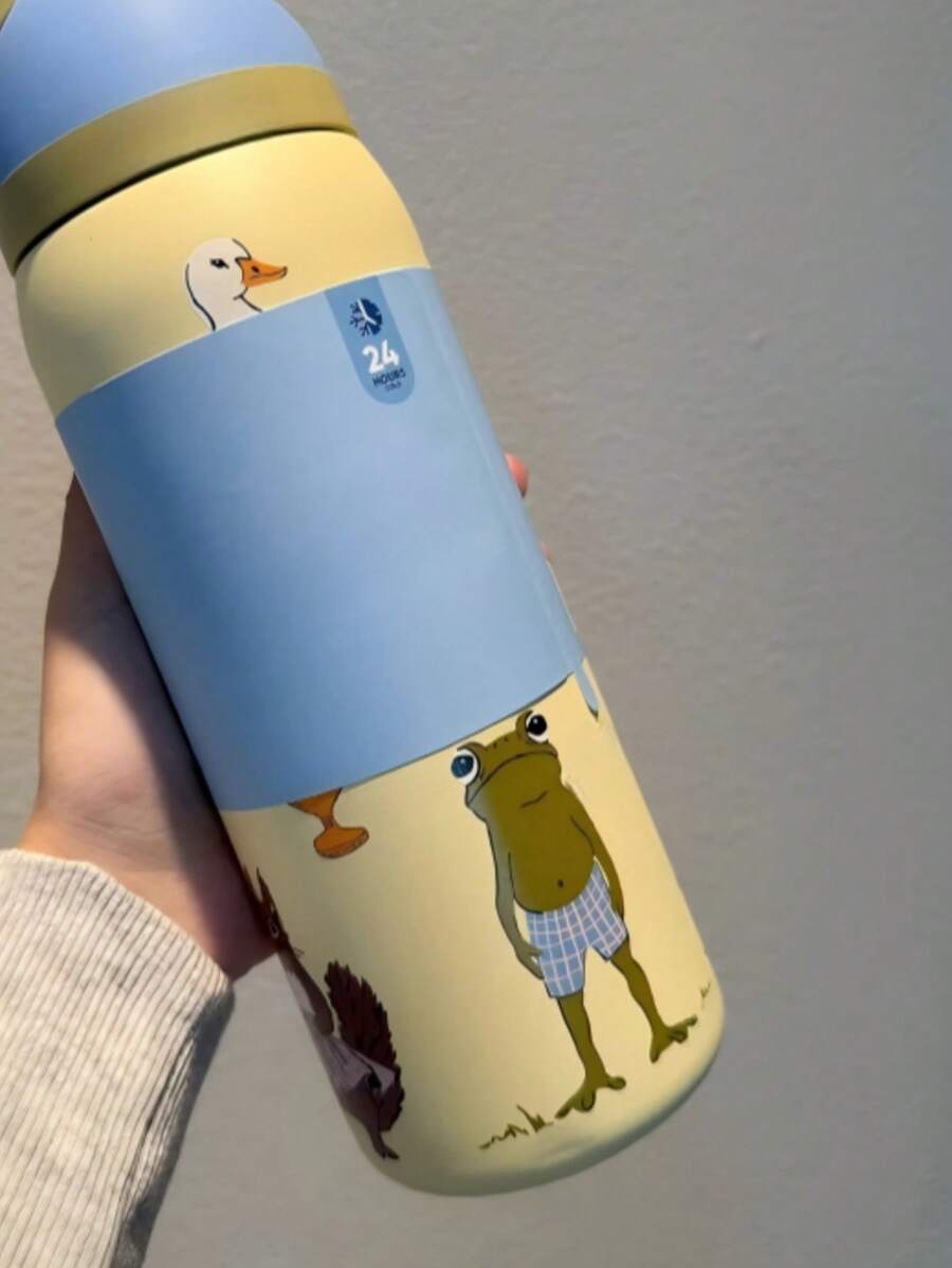 Stainless Steel Sippy Cup, Sports Water Bottle, -32 Oz - 黃色鴨子 - 查看 1