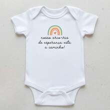 Espevitados Body Bebê 100% Algodão Presente Mais Fofo Natal Frase Branco - Branco - Visão 1