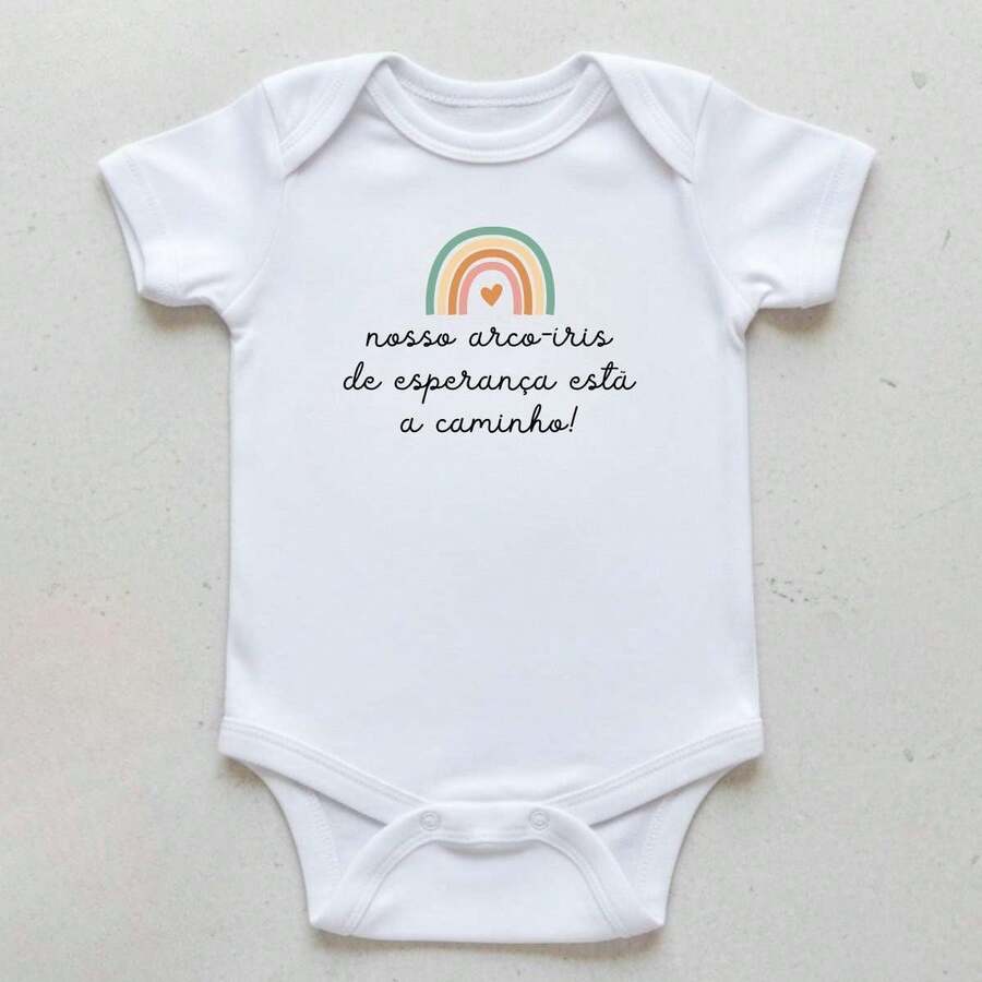 Espevitados Body Bebê 100% Algodão Presente Mais Fofo Natal Frase Branco - Branco - Visão 1