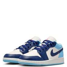 Nike Air Jordan 1 Low Sail Blue Chill 553560-149 GS & Women's Fashion Sneaker New - Màu xanh lam - Xem 4