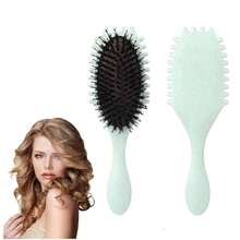Fvaql Curly Hair Brush,Curl Defining Brush Defining With Side Gear For Combing, Shaping, And Styling Curly Hair, Uitable For All Hair Types, For Both Men And Women(Green) - ColorA - 查看 1