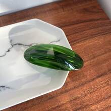 6个/3个/1个 时尚8.5厘米椭圆形大理石纹理醋酸纤维弹簧发夹，流行INS风格，适合女性和女孩 - 彩色 - 查看 5