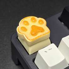 1-Piece Animal Theme Keycap, Featuring Cute Paw And Bear Design, Cartoon Style Keycap, Suitable Gamers And Office Keyboard Typing, Unique Holiday - Cat Paw - View 2