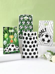 10/25/50pcs Football Themed Mixed Gift Bags, Football Themed Gift Packaging Bags, Tote Bags, Small Gift Bags, Football Sports Theme Birthday Party Supplies, Gift Wrapping Bags, Football Party Favors Bags, Football Fan Gathering Supplies, Football Event Supplies, Wedding Decorations, Baby Shower Favors, Bridal Shower Favors, Home Decor, Holiday Party Supplies - Football Mixed - View 3