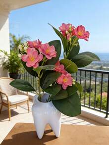 1个创意牙齿造型笔筒，牙刷收纳架，独特的白色牙齿设计，适合作为牙科/牙医小礼物，也可用于家庭办公室桌面收纳和浴室化妆刷收纳，还可用于收纳浴室牙刷、牙膏、办公用品和学习用品。 - 彩色 - 查看 11