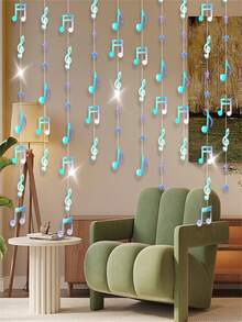 1 Bộ, Banner treo hình nốt nhạc và ngôi sao, Phụ kiện chụp ảnh & Phông nền cho Lễ tình nhân, Lễ hội Carnival, Ramadan, Lễ Phục sinh, Đám cưới, Ngày Thánh Patrick - Nhiều màu - Xem 5