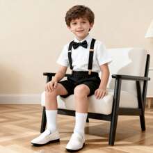 Boy's Dress Shoes Formal Tuxedo Shoes Slip-On Loafers For Party Wear - trắng - Xem 9