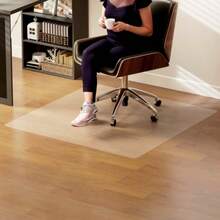 Anti-Slip Floor Protection Mat, 1.5 Mm Thick, 120 X 120 Cm, Transparent - White - View 2