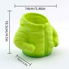 1个创意羽绒服笔筒 - 适用于文具、化妆刷，可作家居办公收纳装饰，是学生和上班族的独特礼物，也是开学季的理想之选。 - 彩色 - 查看 3