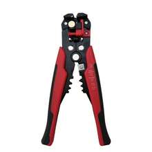 Professionell automatisk kabelskalare - Multifunktionell, 24-10AWG-räckvidd, snabb avisolering och kapning av kabelkrymptång med halkfritt handtag, för hemrenovering, reparation av apparater och bilunderhåll, manuellt verktyg för elektriker