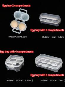 1pc Double-Layer Drawer Style Egg Storage Rack, Transparent Plastic Refrigerator Egg Holder, Drawer Style Kitchen Double-Layer Refrigerator Storage Box, Stackable PET Egg Storage Set, Stackable, Egg Storage Tray, Double-Layer Design For Larger Capacity, Transparent Plastic Egg Rack, Suitable For Refrigerator, Countertop, Cabinet, Easter Gift - Multicolor - View 4