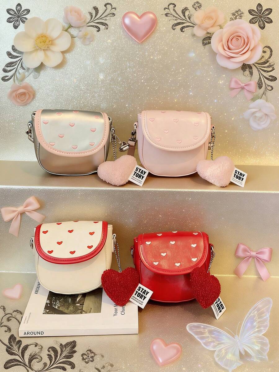 这款全新心形斜挎包休闲、简约又时尚。它采用翻盖设计，配有不可调节肩带，非常适合青少年、日常出行和旅行。小巧便携，轻松收纳日常必需品。这款百搭单品深受时尚人士喜爱，适合各种风格和场合，风格百搭。它也是馈赠亲友的绝佳礼物，尤其是在斋月期间。 - 愛心斜背包 - 查看 1